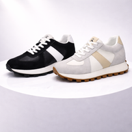 Zapatillas con alza para hombre | Casual con cordones | Ante de Vaca