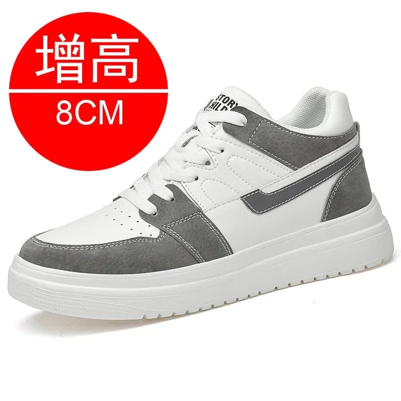 Zapatillas deportivas para hombre, zapatos con aumento de altura, transpirables, 6cm, 8cm, 2024