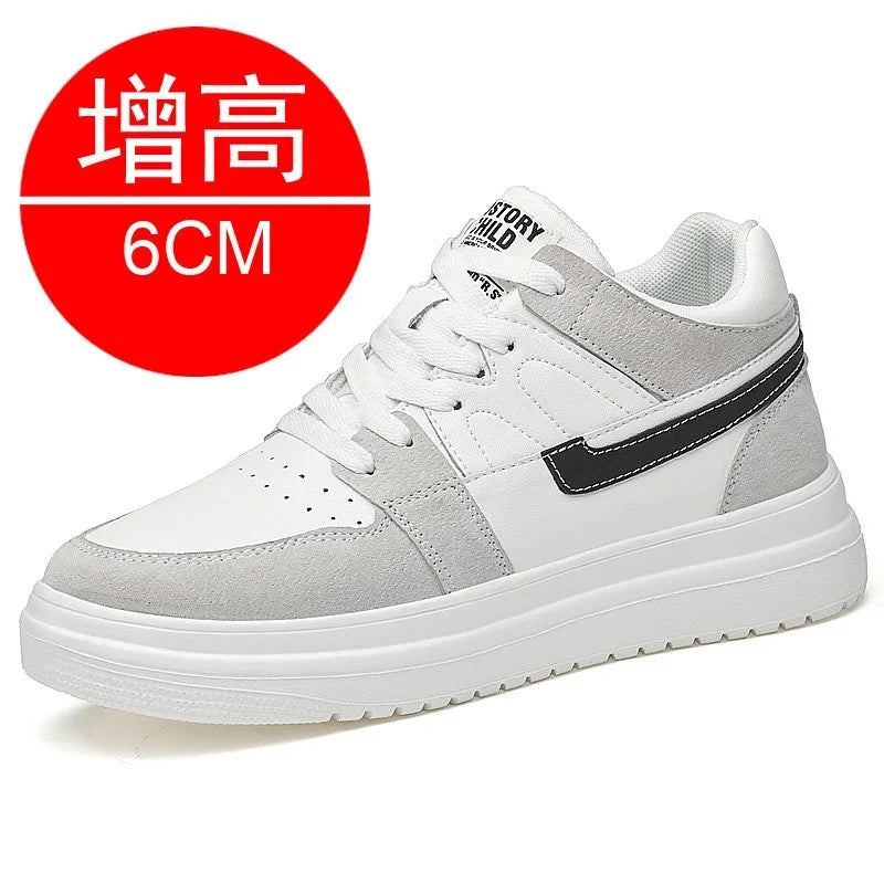 Zapatillas deportivas para hombre, zapatos con aumento de altura, transpirables, 6cm, 8cm, 2024