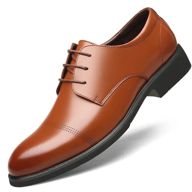 Zapatos Oxford con alza invisible para hombre | +6 cm | Elegantes de vestir