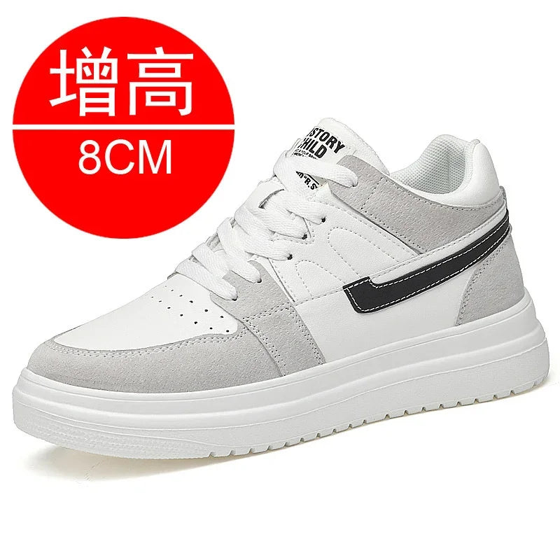 Zapatillas deportivas para hombre, zapatos con aumento de altura, transpirables, 6cm, 8cm, 2024