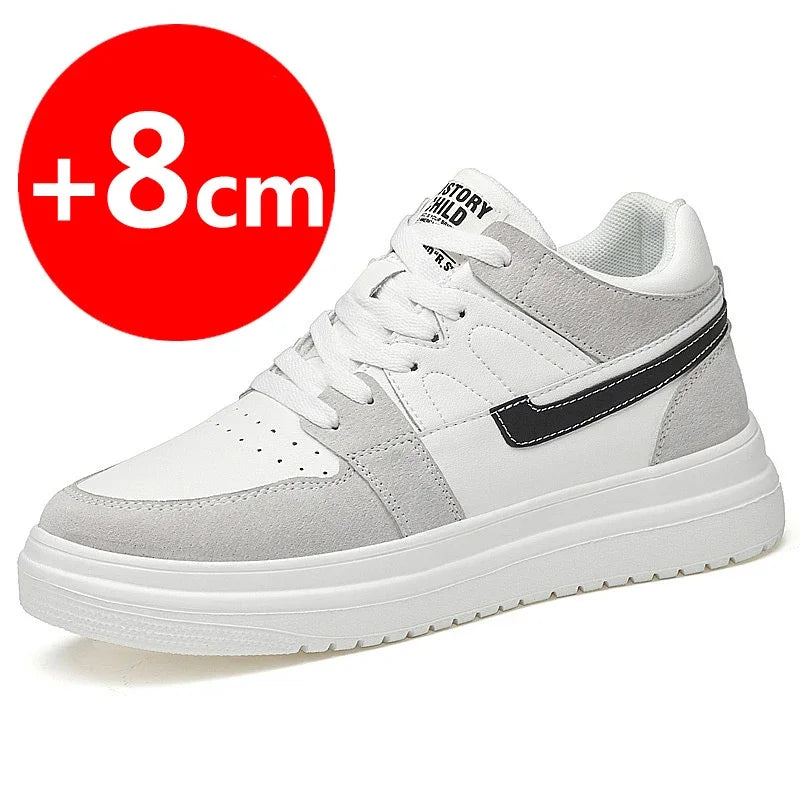 Zapatillas deportivas para hombre, zapatos con aumento de altura, transpirables, 6cm, 8cm, 2024