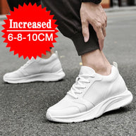 Zapatos con alzas para hombre, zapatillas deportivas con aumento de altura, zapatos deportivos informales de 10cm, zapatos invisibles con aumento interior para hombre de 8cm