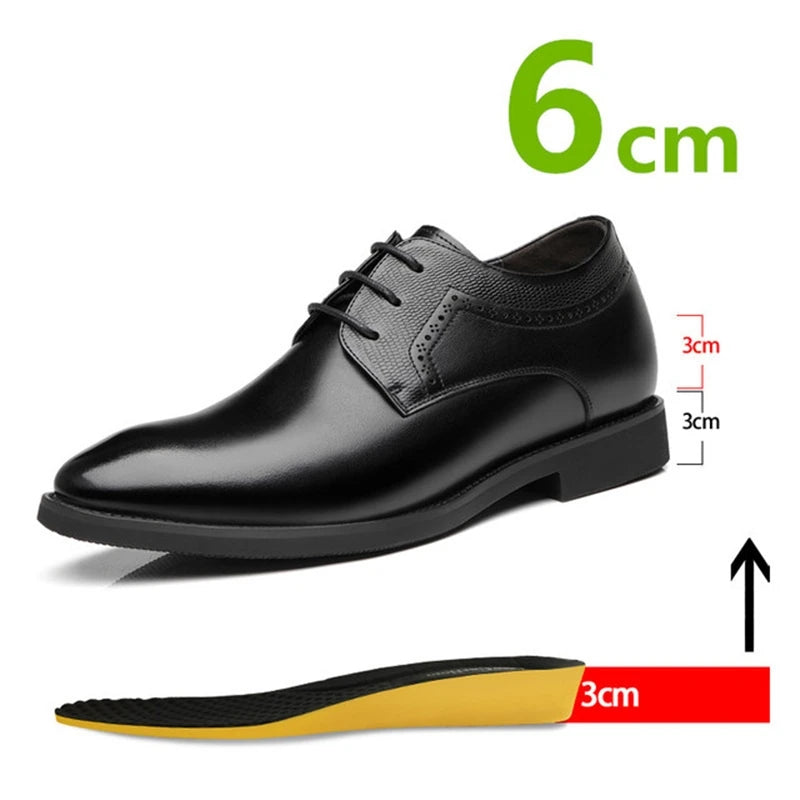 Zapatos Oxford con alza para hombre | +3 / +6 / +8 cm | Elegantes de vestir