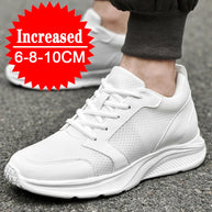 Zapatos con alzas para hombre, zapatillas deportivas con aumento de altura, zapatos deportivos informales de 10cm, zapatos invisibles con aumento interior para hombre de 8cm