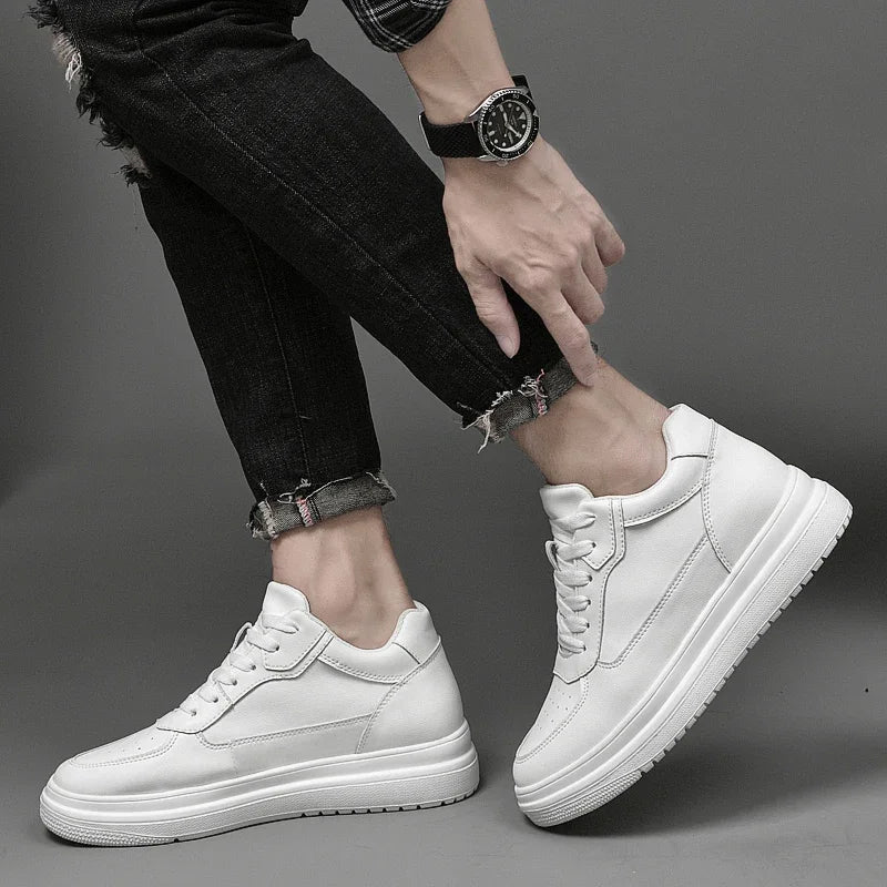 Zapatos deportivos con aumento de altura para hombre, nuevo estilo de otoño, plantilla con aumento de altura de 8cm, moda informal, deportes de talla grande, par de Halloween