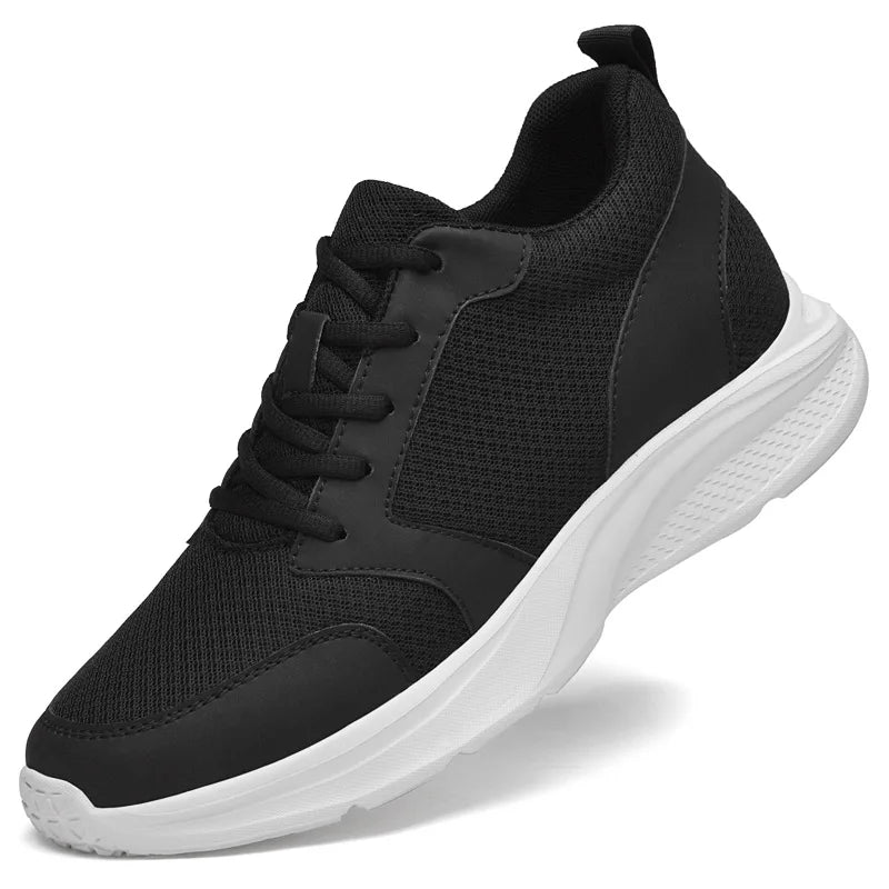 Zapatos con alzas para hombre, zapatillas deportivas con aumento de altura, zapatos deportivos informales de 10cm, zapatos invisibles con aumento interior para hombre de 8cm