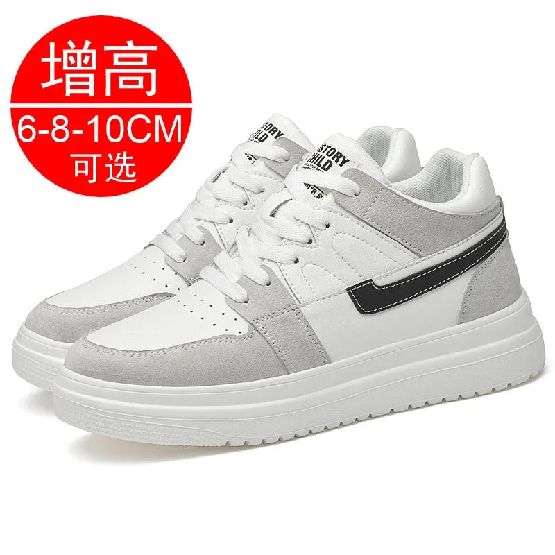 Zapatillas deportivas para hombre, zapatos con aumento de altura, transpirables, 6cm, 8cm, 2024