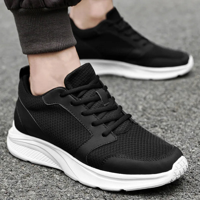 Zapatos con alzas para hombre, zapatillas deportivas con aumento de altura, zapatos deportivos informales de 10cm, zapatos invisibles con aumento interior para hombre de 8cm